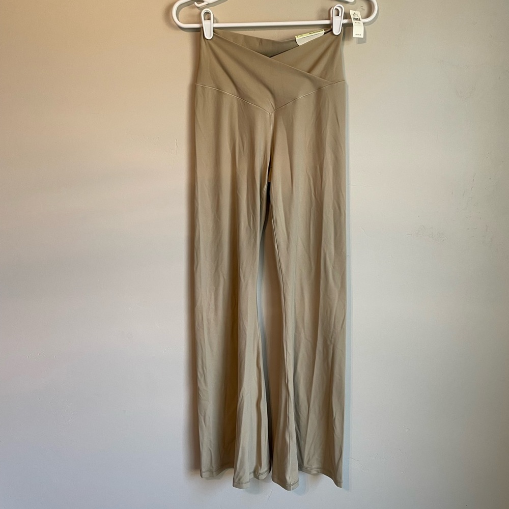 Aerie High Waisted Crossover Flare Leggings